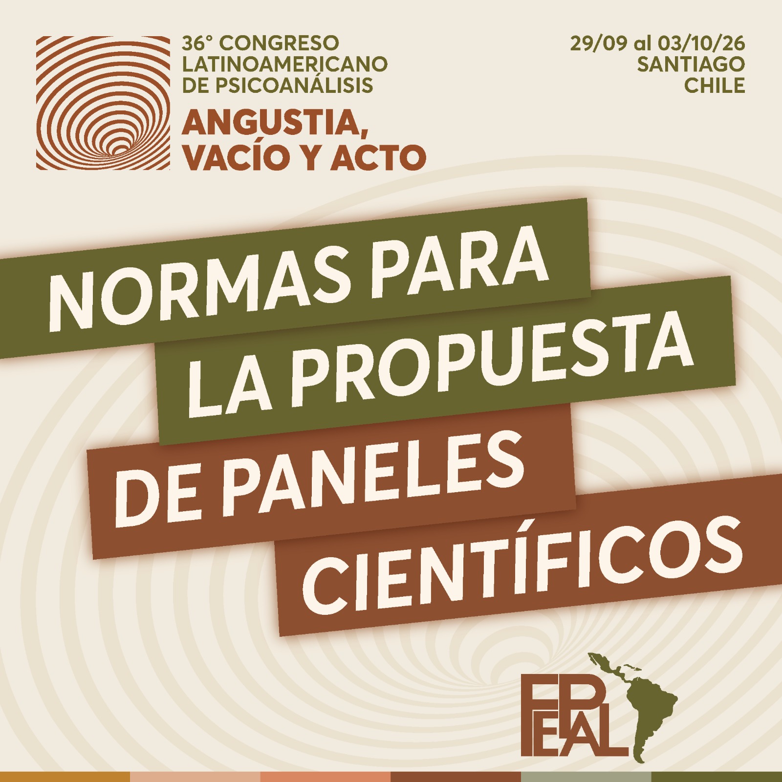 Ya están disponibles las normas para la presentación de Paneles Científicos