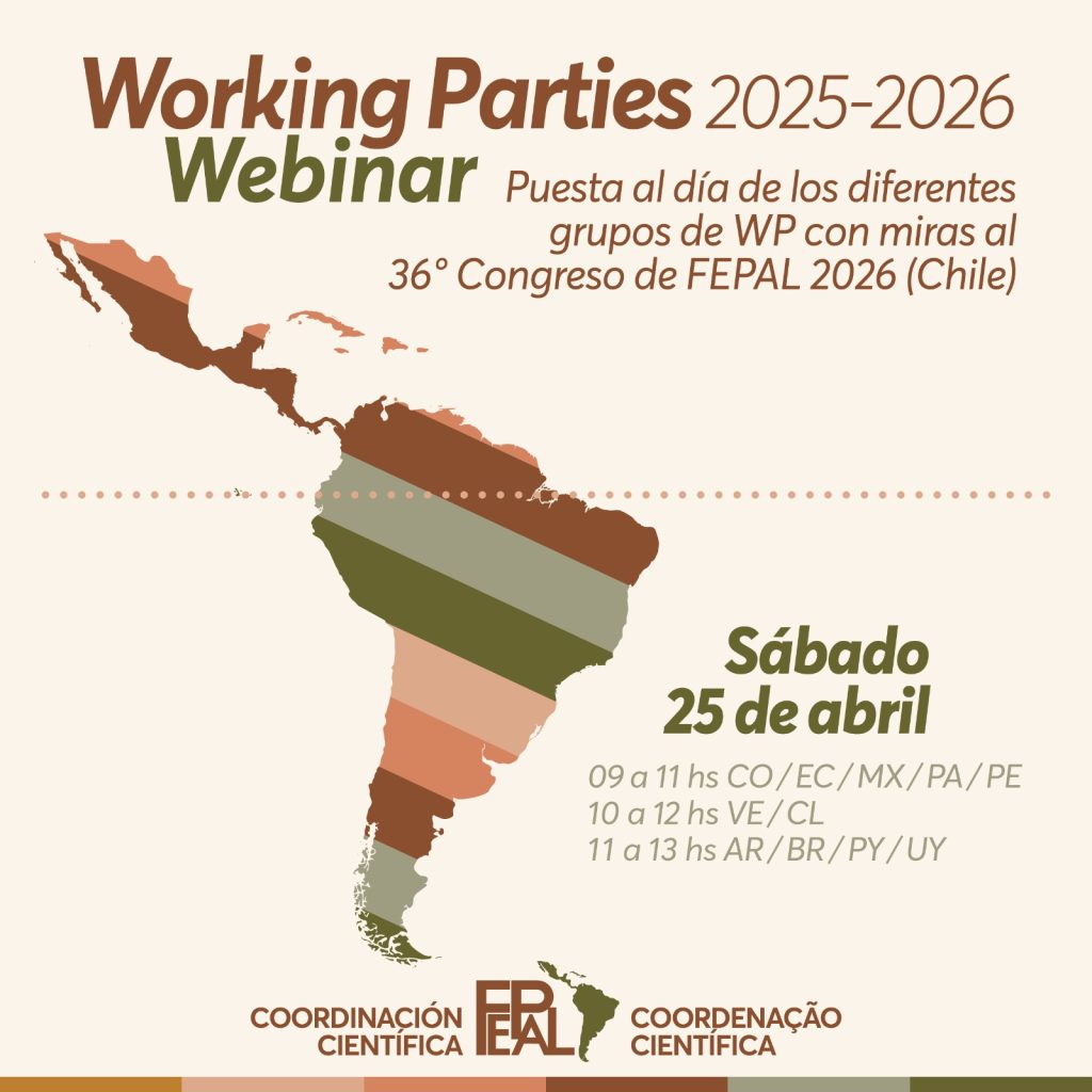 Webinar Working Parties 2025-2026